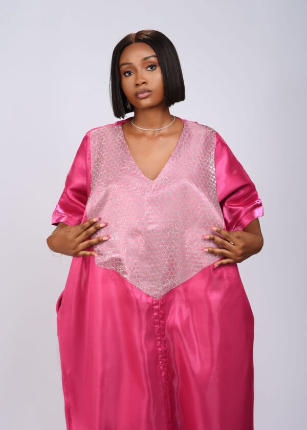 SERWAA boubou ( fuchsia / pink ) - Image 2