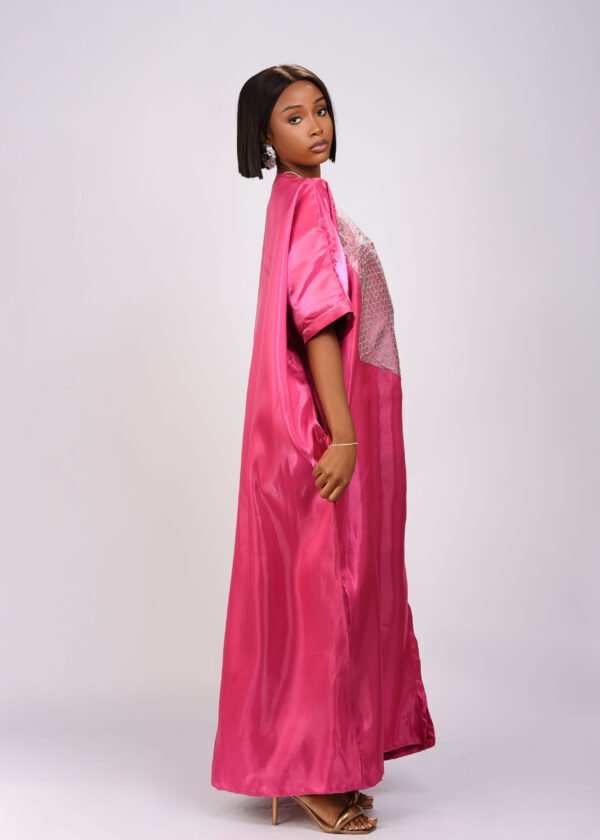 SERWAA boubou ( fuchsia / pink ) - Image 4