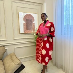 NaaNa boubou ( burgundy / pink )