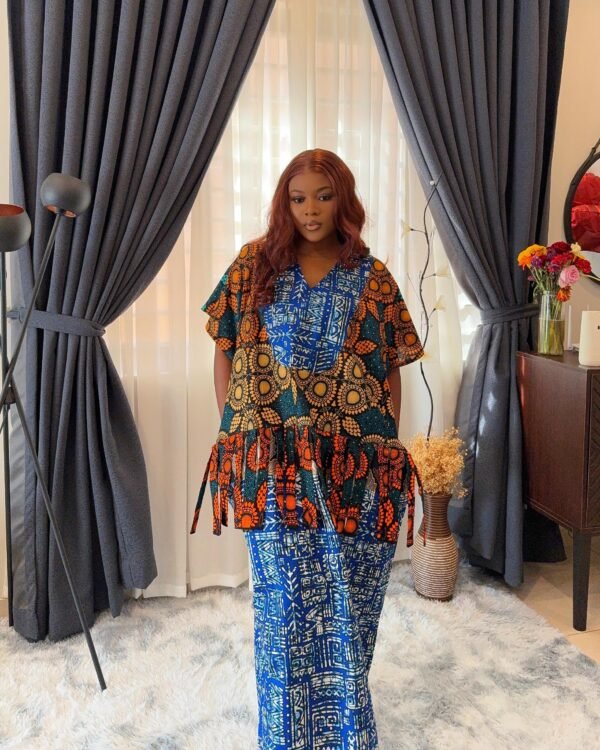 Senam ruffle waistline boubou