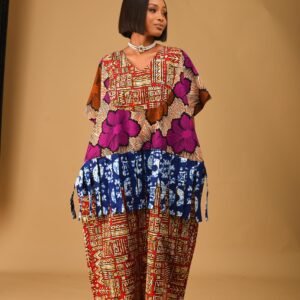 SENAM BOUBOU FLORAL /RED /BLUE