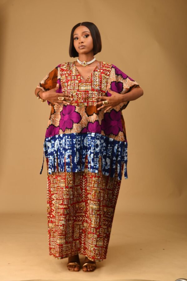 SENAM BOUBOU FLORAL /RED /BLUE - Image 4
