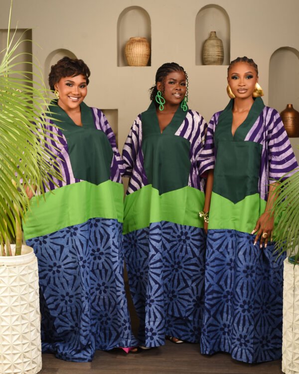 NaaNa boubou (purple /green / blue) - Image 4