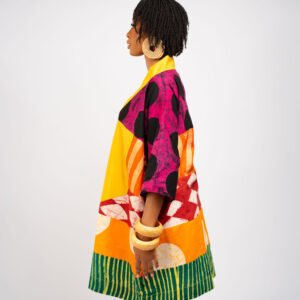 NaaNa mini patchwork mustard neckline