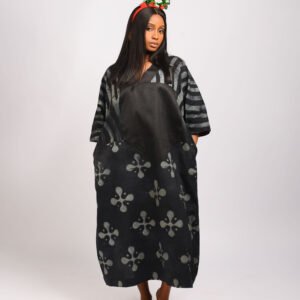 NaaNa boubou - black lines and logo symbol