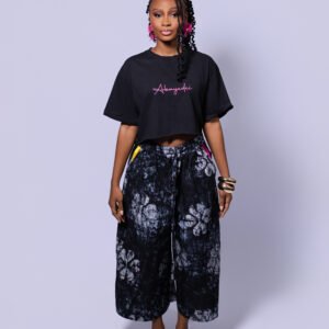 ESI CULOTTES PANTS - black and white