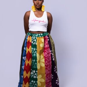 ELORM MULTI PATCHED SKIRT